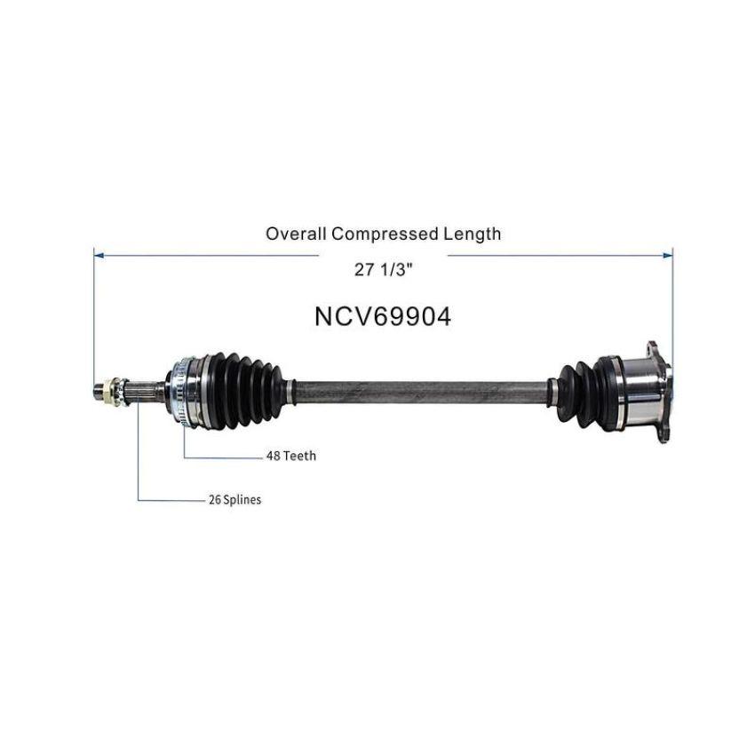 GSP NCV69904 Lexus, Toyota (2.0, 2.4, 3.0) CV Axle Assembly