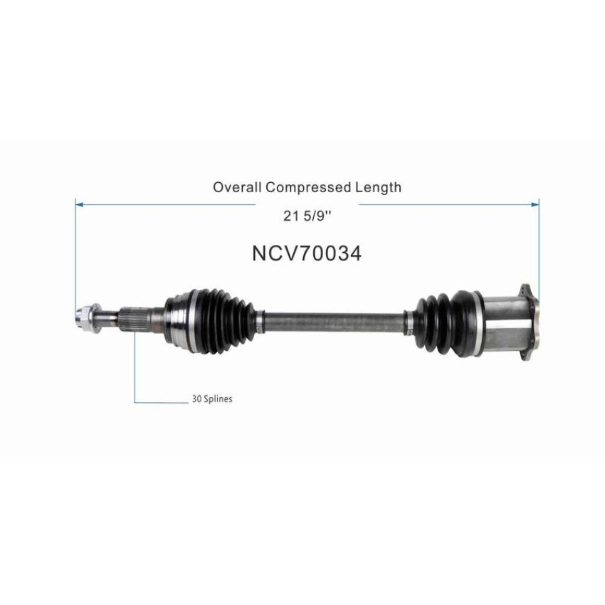 GSP NCV70034 11-16 Porsche Panamera CV Axle Assembly  - Front