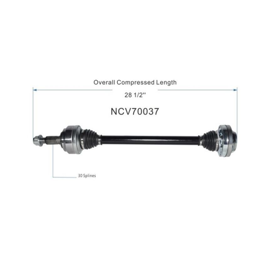 GSP NCV70037 03-10 Porsche Cayenne (3.2, 3.6, 4.5, 4.8) CV Axle Assembly  - Rear