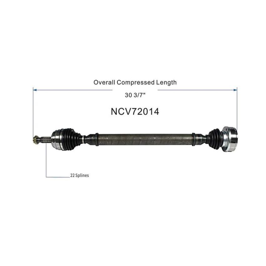 GSP NCV72014 Volkswagen CV Axle Assembly  - Front Right