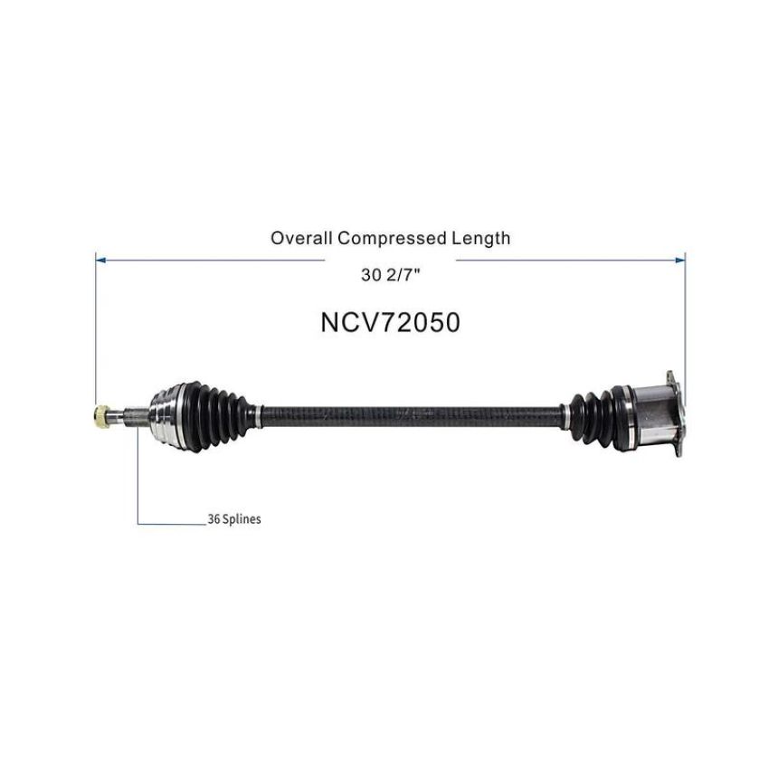 GSP NCV72050 04-06 Volkswagen Beetle (1.9) CV Axle Assembly  - Front Right