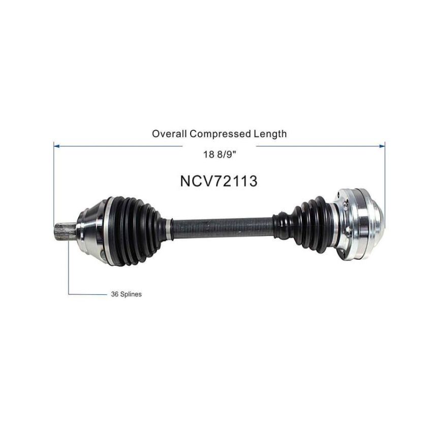 GSP NCV72113 Audi, Volkswagen (1.8) CV Axle Assembly  - Front Left