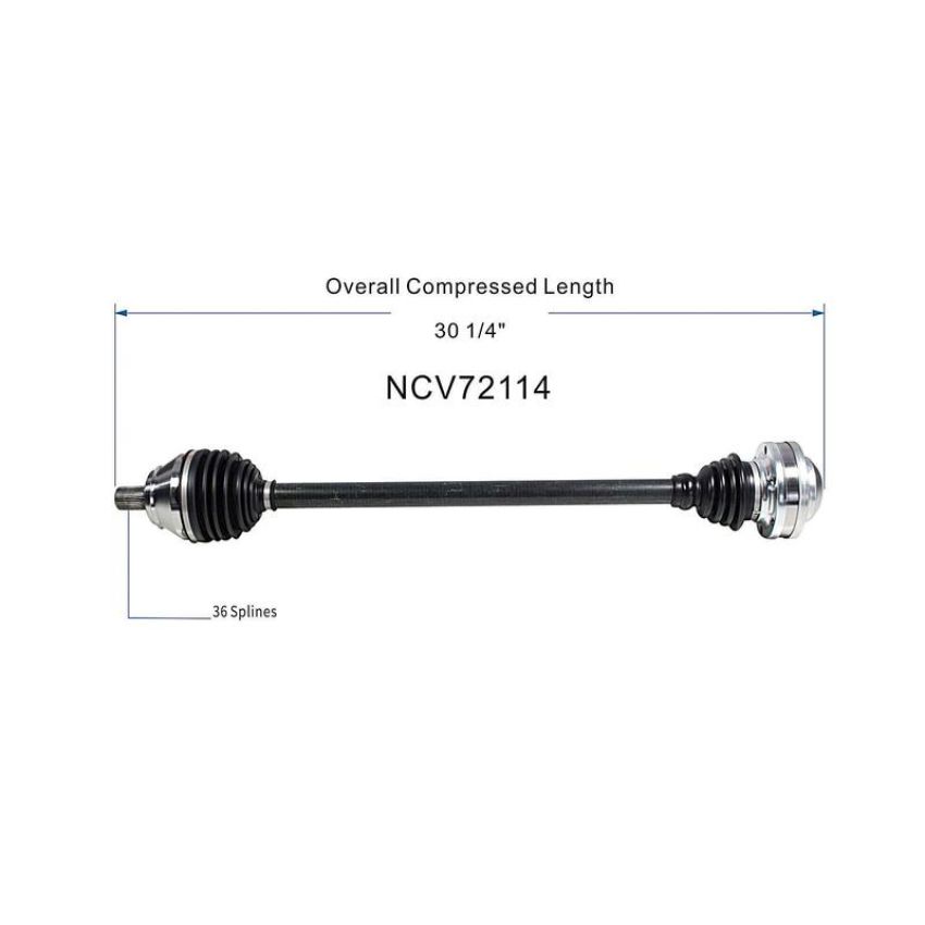 GSP NCV72114 Volkswagen (1.8) CV Axle Assembly  - Front Right