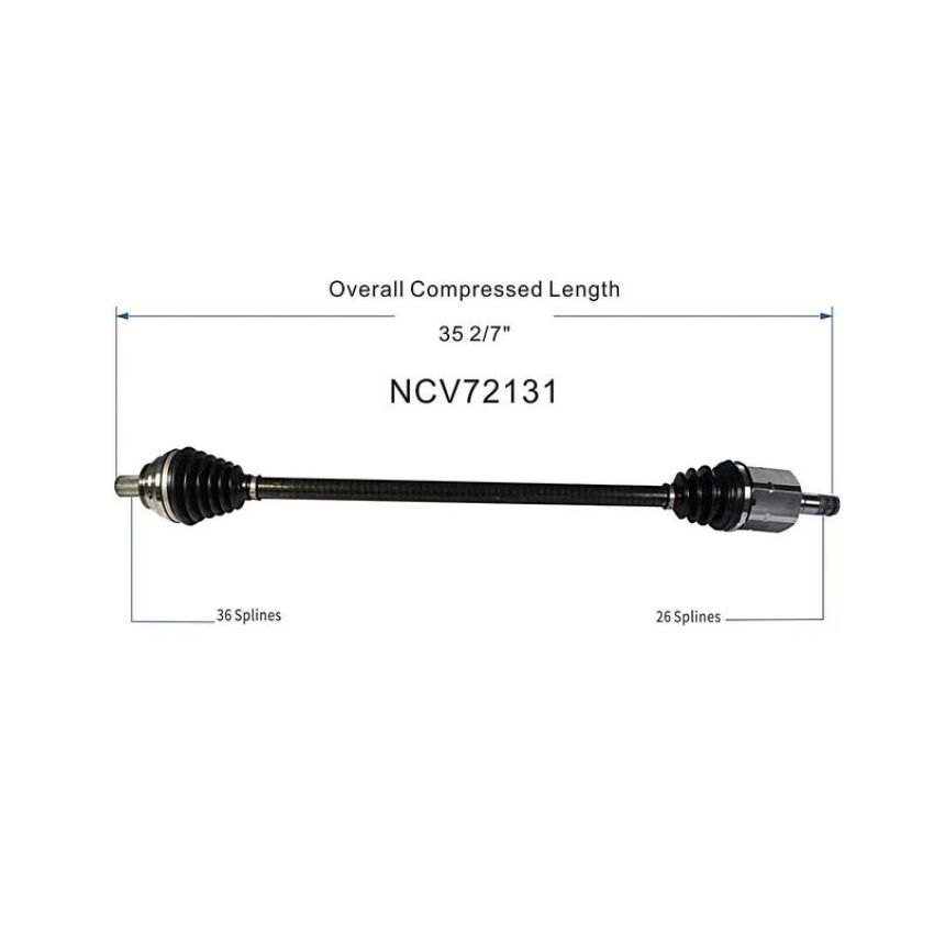 GSP NCV72131 Volkswagen (2.5) CV Axle Assembly  - Front Right