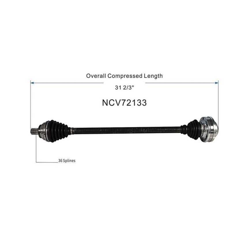 GSP NCV72133 12-16 Volkswagen Beetle CV Axle Assembly  - Front Right