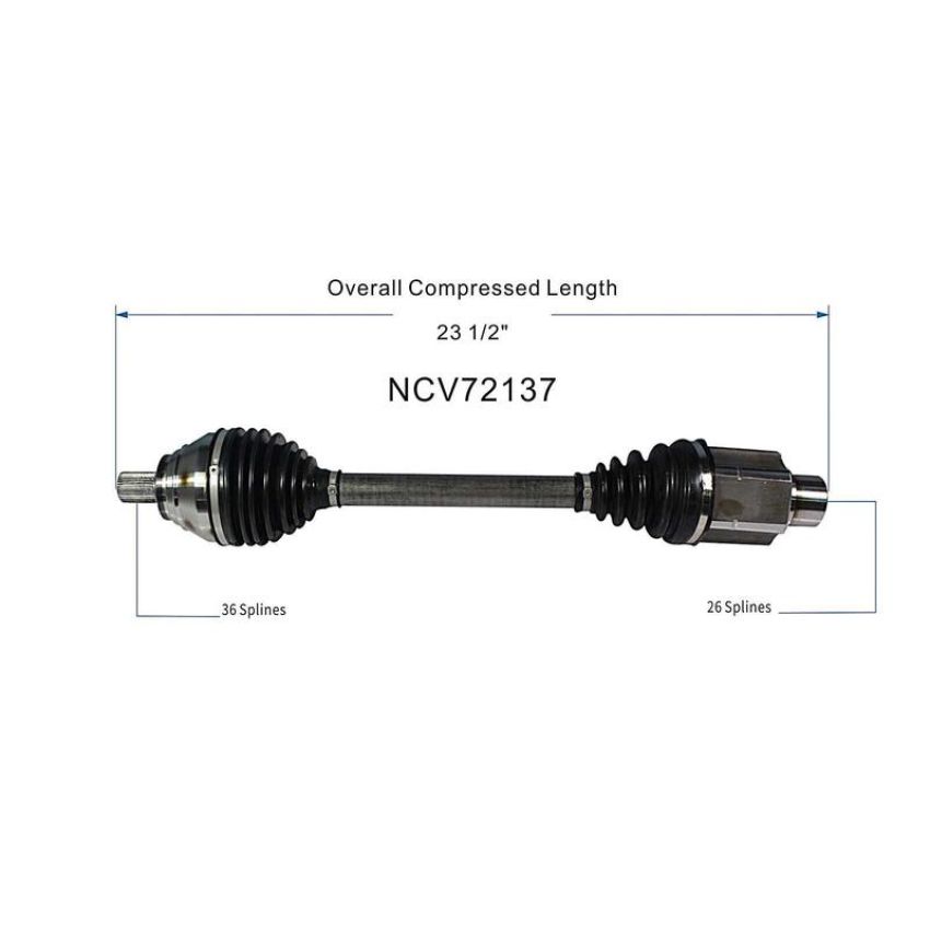 GSP NCV72137 06-08 Volkswagen Passat VR6 (AWD) CV Axle Assembly  - Front Right