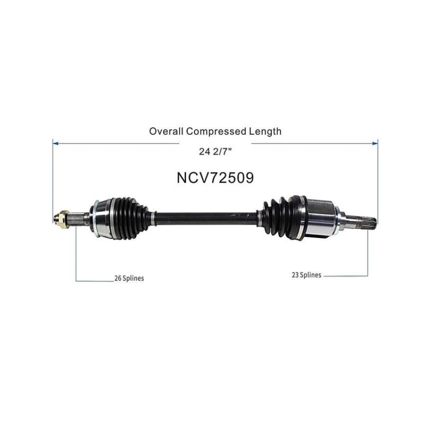 GSP NCV72509 02-08 Mini Cooper CV Axle Assembly  - Front Left