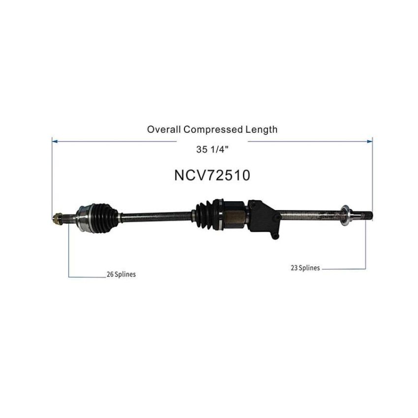 GSP NCV72510 02-08 Mini Cooper CV Axle Assembly  - Front Right