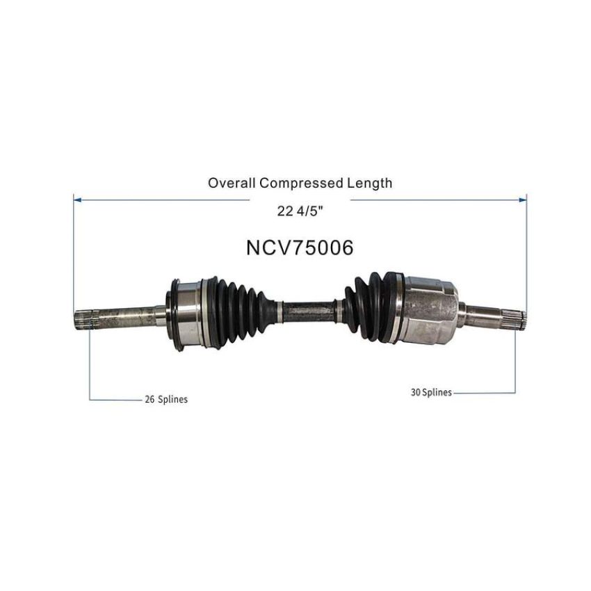 GSP NCV75006 95-01 Kia Sportage Base CV Axle Assembly  - Front Right