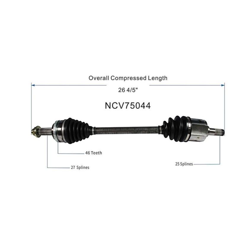 GSP NCV75044 12-13 Kia Soul (1.6) CV Axle Assembly  - Front Left