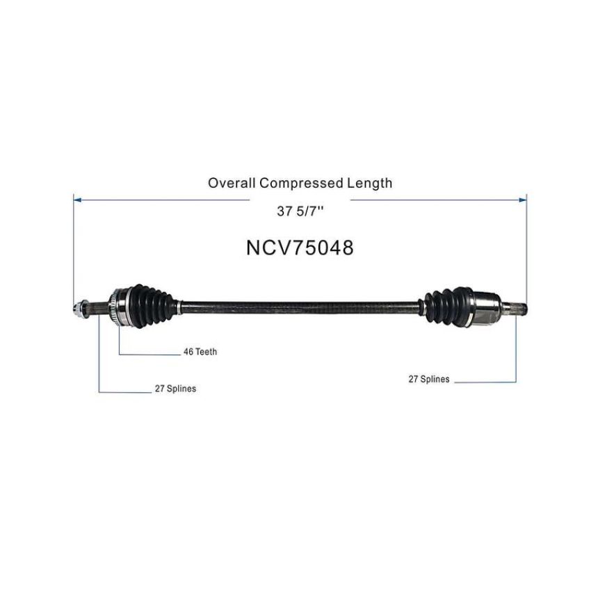 GSP NCV75048 12-13 Kia Soul CV Axle Assembly  - Front Right