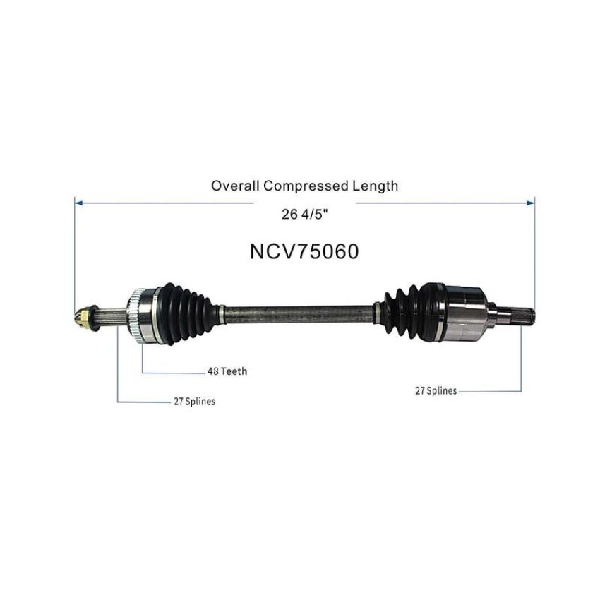 GSP NCV75060 2010 Hyundai Tucson CV Axle Assembly  - Front Left