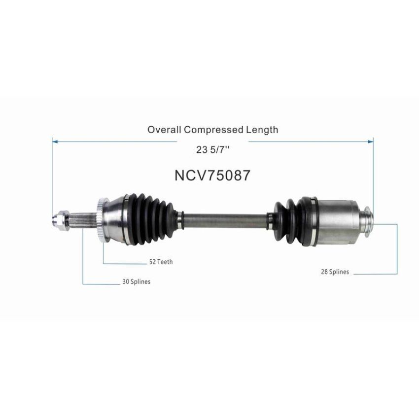 GSP NCV75087 16-18 Kia Sorento (2.4 - AWD) CV Axle Assembly  - Front Right