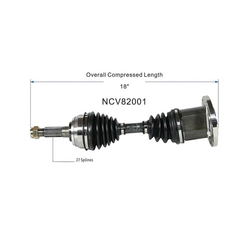 GSP NCV82001 American Motors CV Axle Assembly  - Front