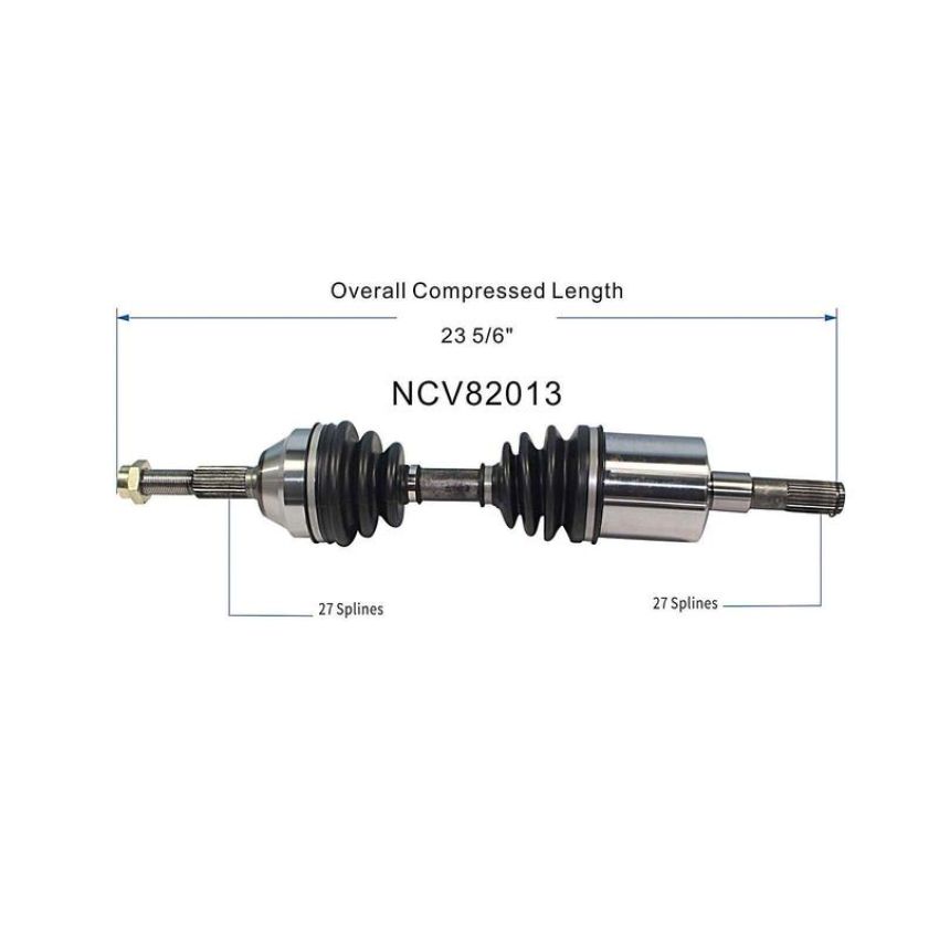 GSP NCV82013 02-06 Jeep Liberty (2.4, 2.8) CV Axle Assembly  - Front Left