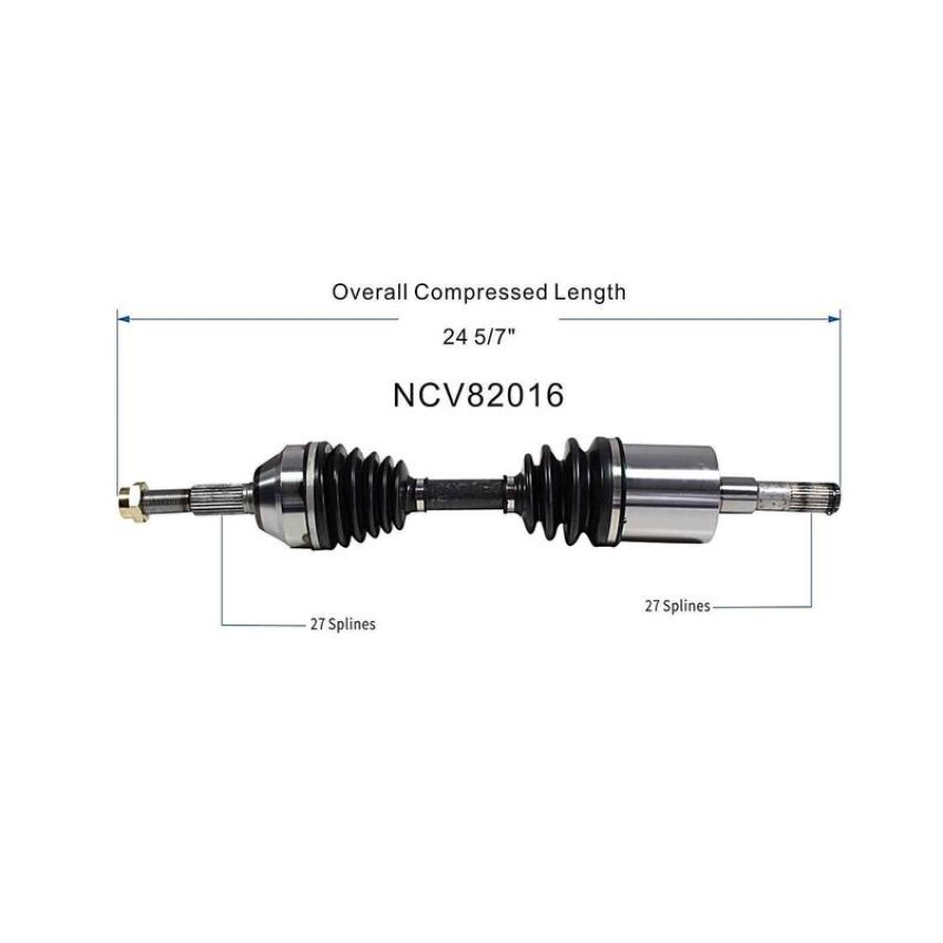 GSP NCV82016 02-07 Jeep Liberty (3.7) CV Axle Assembly  - Front Left