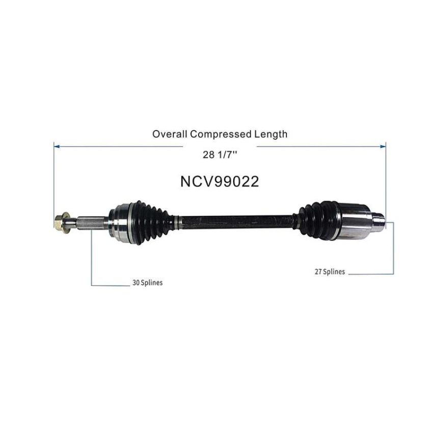 GSP NCV99022 12-16 Tesla S CV Axle Assembly  - Front Right