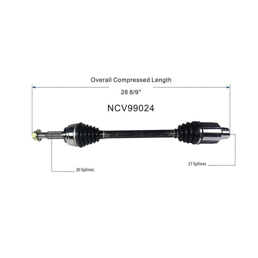GSP NCV99024 17-19 Tesla S CV Axle Assembly  - Front Right