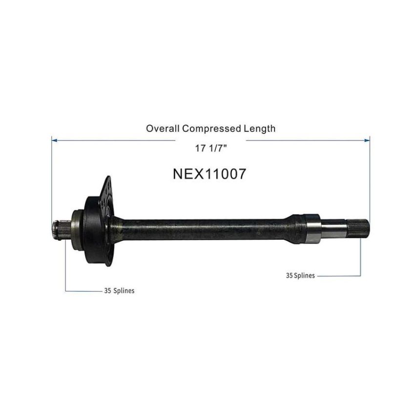 GSP NEX11007 Ford, Mercury (2.5, 3.0 - FWD) CV Intermediate Shaft  - Front Right
