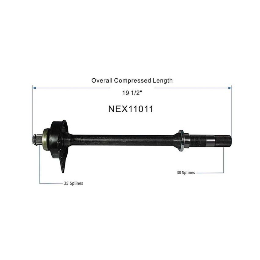 GSP NEX11011 04-11 Ford Escape (2.0, 2.3, 2.5 - 4WD) CV Intermediate Shaft  - Front Right