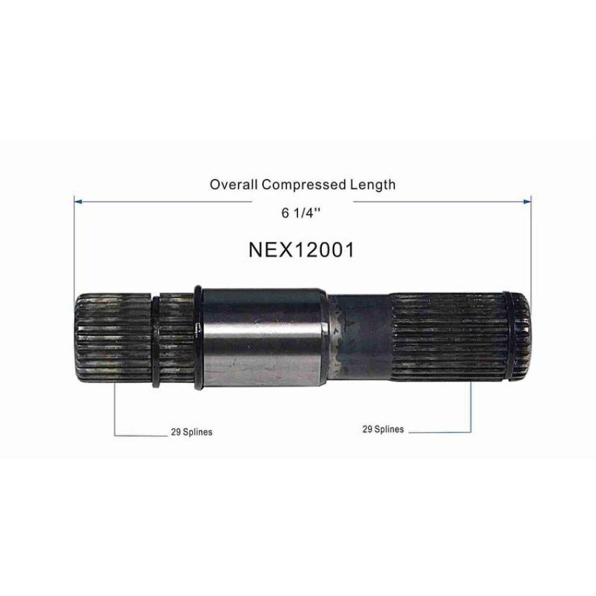GSP NEX12001 Chrysler, Dodge, Ram (4WD) CV Intermediate Shaft  - Front Left