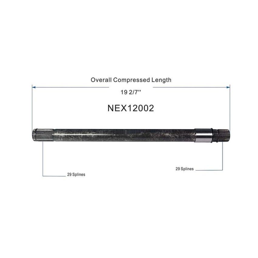 GSP NEX12002 Chrysler, Dodge, Mitsubishi, Ram... (4WD) CV Intermediate Shaft  - Front Right