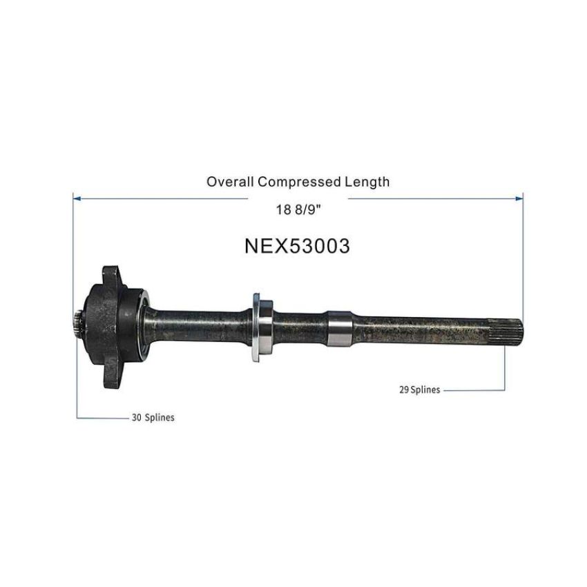 GSP NEX53003 03-07 Nissan Murano (AWD) CV Intermediate Shaft  - Front Right