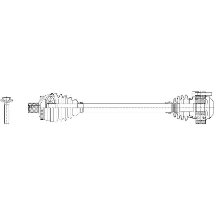 GSP PR23010 Audi (1.8, 2.0, 3.0, 3.2) CV Axle Assembly  - Rear