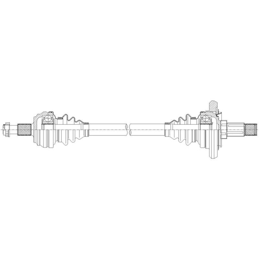 GSP PR48070 16-17 Mercedes-Benz GLC300 CV Axle Assembly  - Rear Right