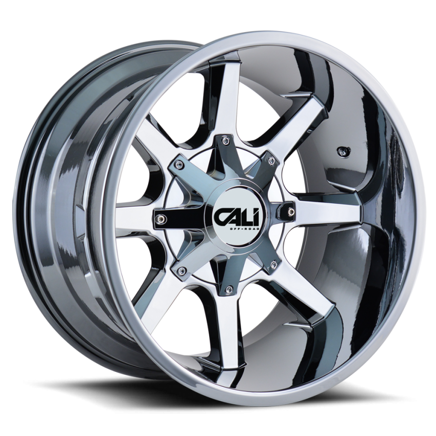 Cast Aluminum Wheels Busted 9100 CH 20x9 Chrome 5 On 127/5 On139.7 Bolt Pattern 0 Offset Cali Offroad Wheels