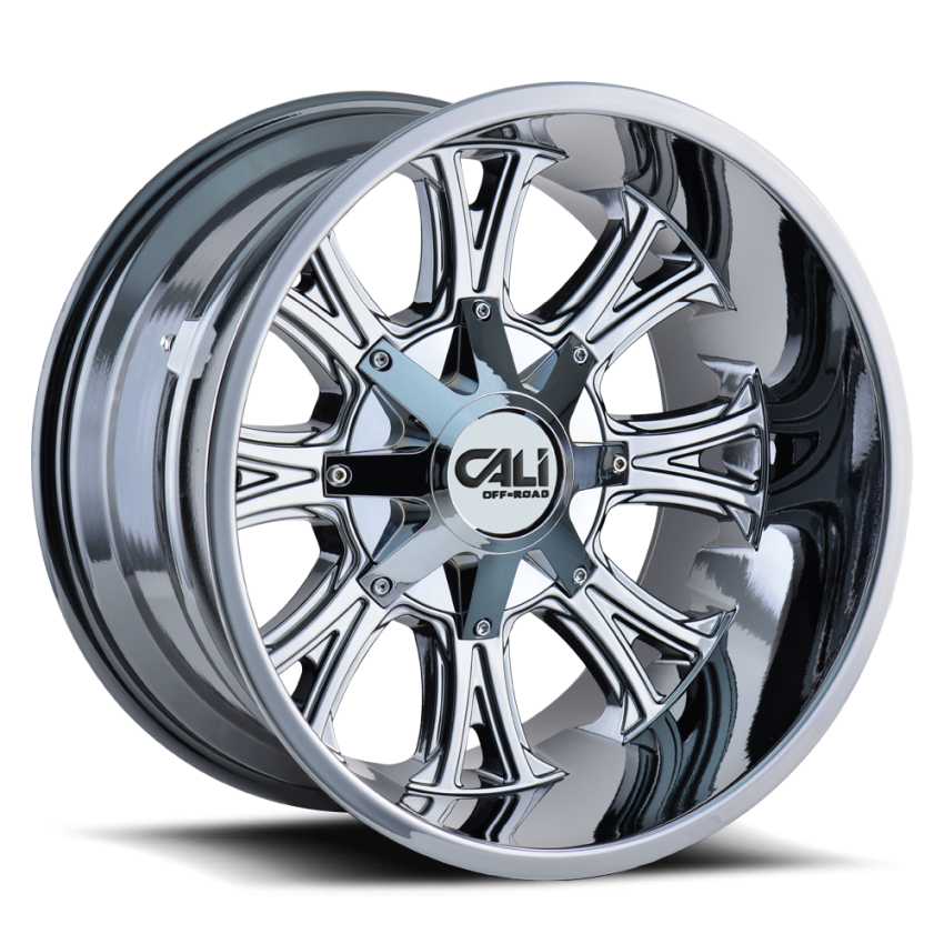 Cast Aluminum Wheels Americana 9101 CH 20x9 Chrome 8 On 165.1/8 On170 Bolt Pattern 0 Offset Cali Offroad Wheels