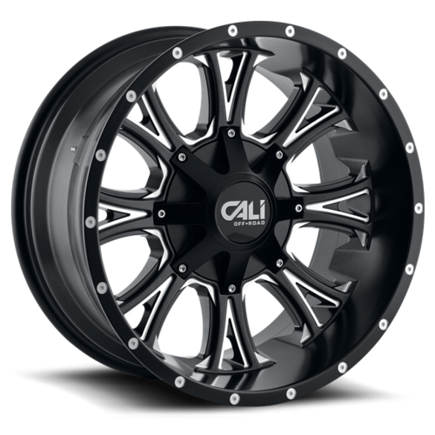Cast Aluminum Wheels Americana 9101 SB 20x9 Milled Spokes Satin Black 5 On 139.7/5 On150 Bolt Pattern 0 Offset Cali Offroad Wheels