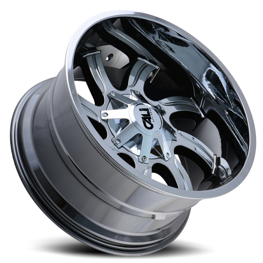 Cast Aluminum Wheels Twisted 9102 CH 20x9 Chrome 6 On 135/6 On139.7 Bolt Pattern 0 Offset Cali Offroad Wheels