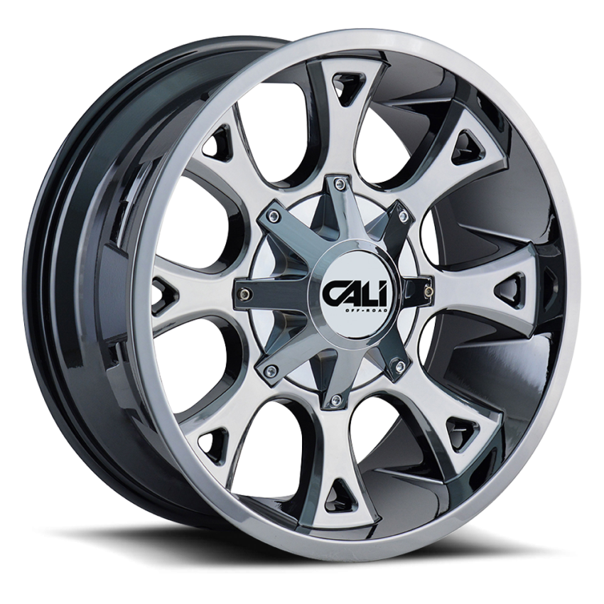 Cast Aluminum Wheels Anarchy 9103 CH 20x12 Chrome 8 On 165.1/8 On170 Bolt Pattern -44 Offset Cali Offroad Wheels