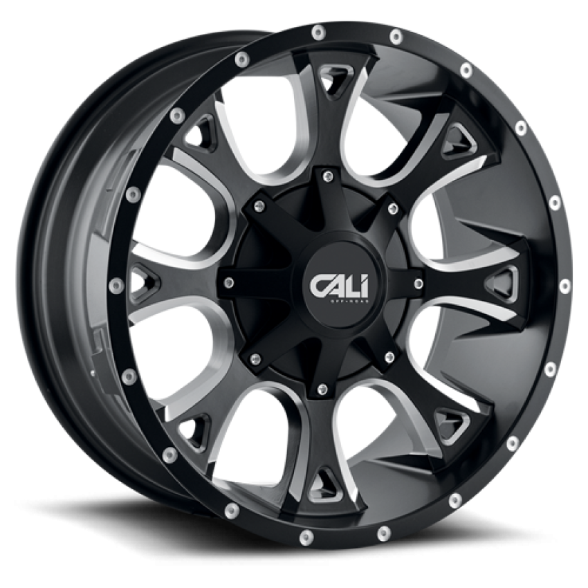 Cast Aluminum Wheels Anarchy 9103 SB 20x9 Milled Spokes Satin Black 5 On 139.7/5 On150 Bolt Pattern 0 Offset Cali Offroad Wheels