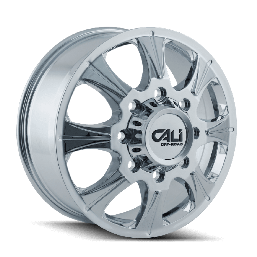 Dually Wheels Brutal Dually 9105 CH 20x8.25 Chrome 8 On 200 Bolt Pattern 127 Offset Cali Offroad Wheels
