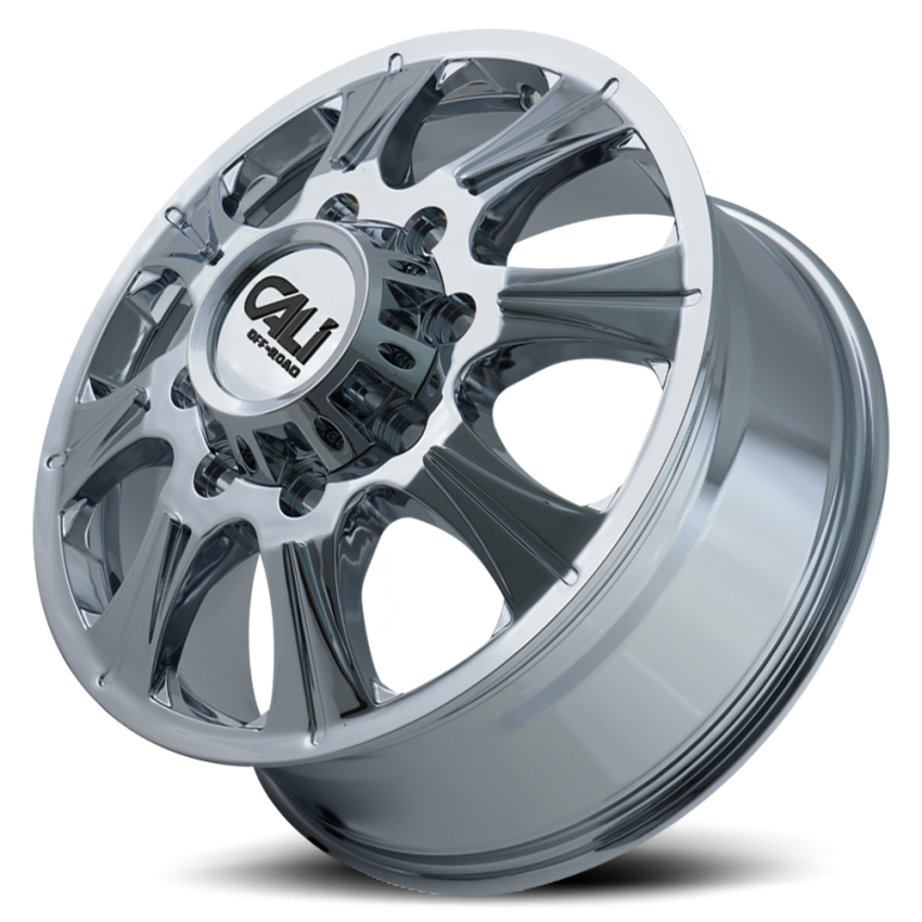 Dually Wheels Brutal Dually 9105 CH 20x8.25 Chrome 8 On 210 Bolt Pattern 127 Offset Cali Offroad Wheels