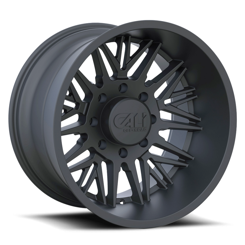 Cast Aluminum Wheels Rawkon 9109 MB 20x10 Matte Black 8 On 165.1 Bolt Pattern -25 Offset Cali Offroad Wheels