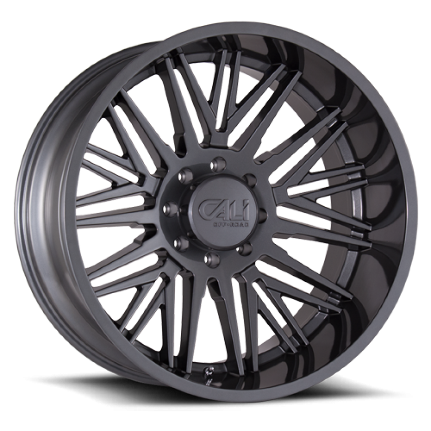 Cast Aluminum Wheels Rawkon 9109 SL 20x12 Graphite 6 On 139.7 Bolt Pattern -51 Offset Cali Offroad Wheels