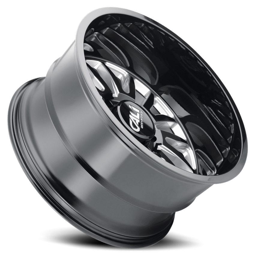 Cast Aluminum Wheels Summit 9110 GB-M 20x10 Milled Spokes Gloss Black 8 On 170 Bolt Pattern -25 Offset Cali Offroad Wheels