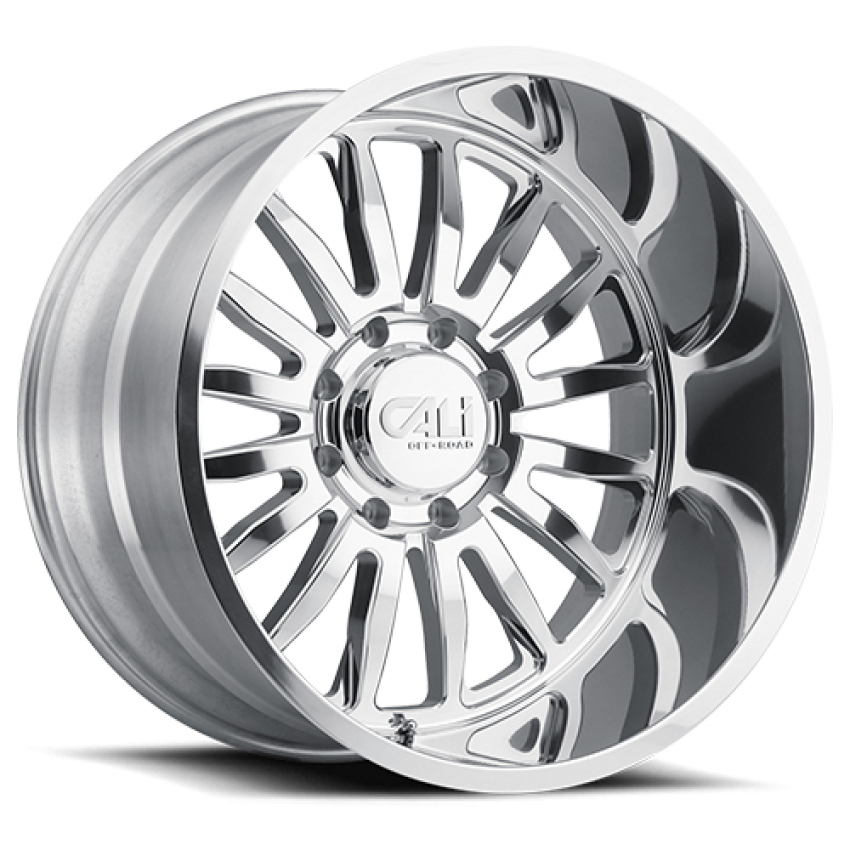 Cast Aluminum Wheels Summit 9110 PO 20x10 Milled Spokes Polished 6 On 139.7 Bolt Pattern -25 Offset Cali Offroad Wheels