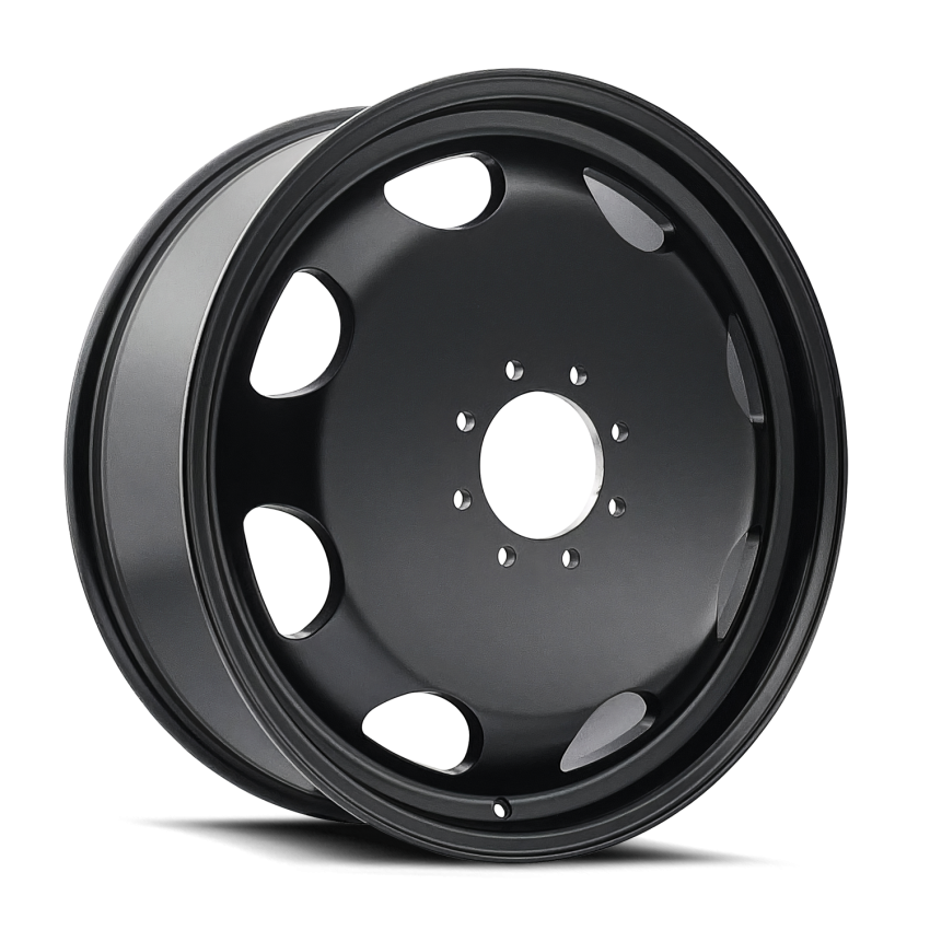 Dually Wheels Summit Dually 9110D MB 20x8.25 Matte Black 8 On 210 Bolt Pattern 100 Offset Cali Offroad Wheels