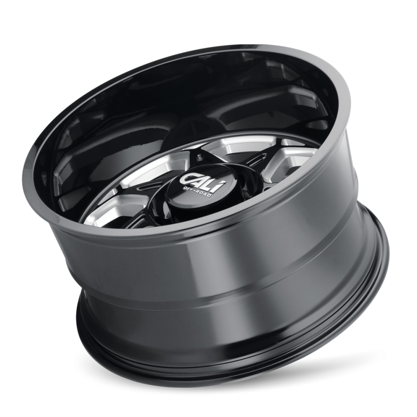 Cast Aluminum Wheels Sevenfold 9111 GB 20x10 Milled Spokes Gloss Black 8 On 170 Bolt Pattern -25 Offset Cali Offroad Wheels