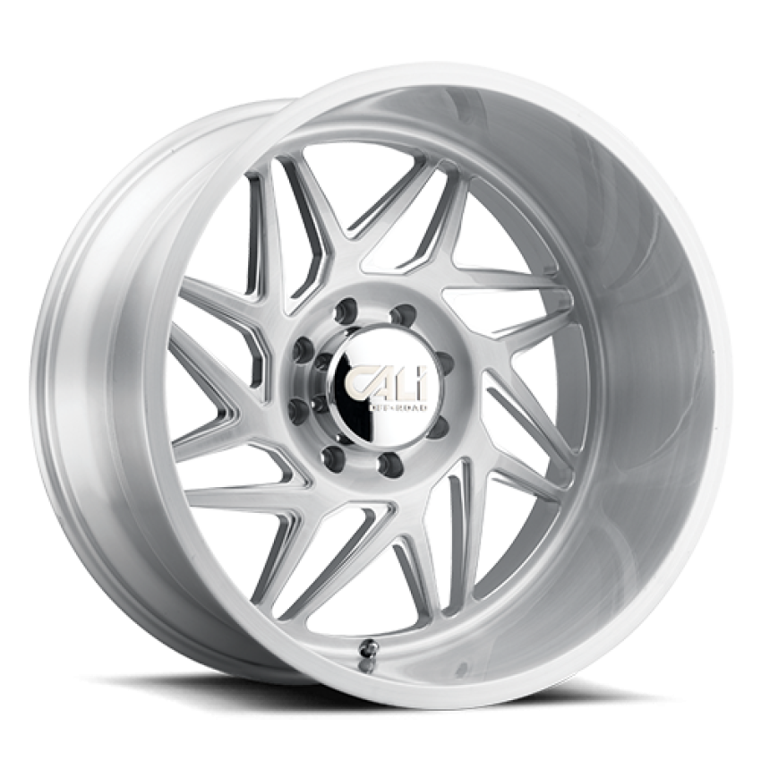Cast Aluminum Wheels Gemini 9112 SL 20x12 Brushed 6 On 139.7 Bolt Pattern -51 Offset Cali Offroad Wheels