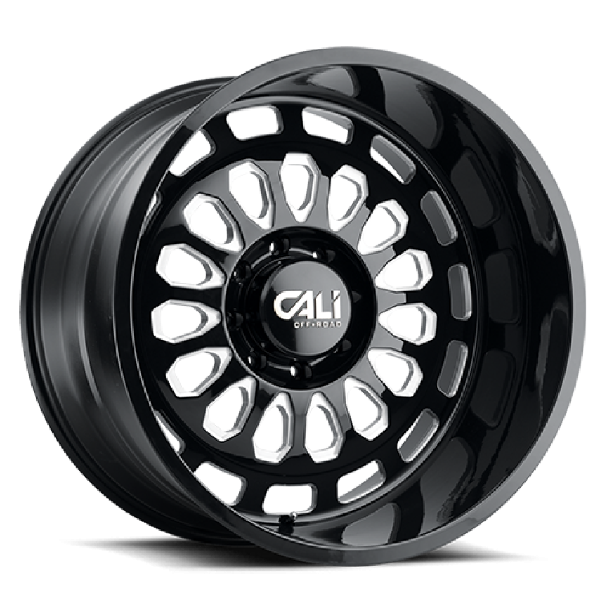 Cast Aluminum Wheels Paradox 9113 GB 20x12 Milled Spokes Gloss Black 6 On 135 Bolt Pattern -51 Offset Cali Offroad Wheels