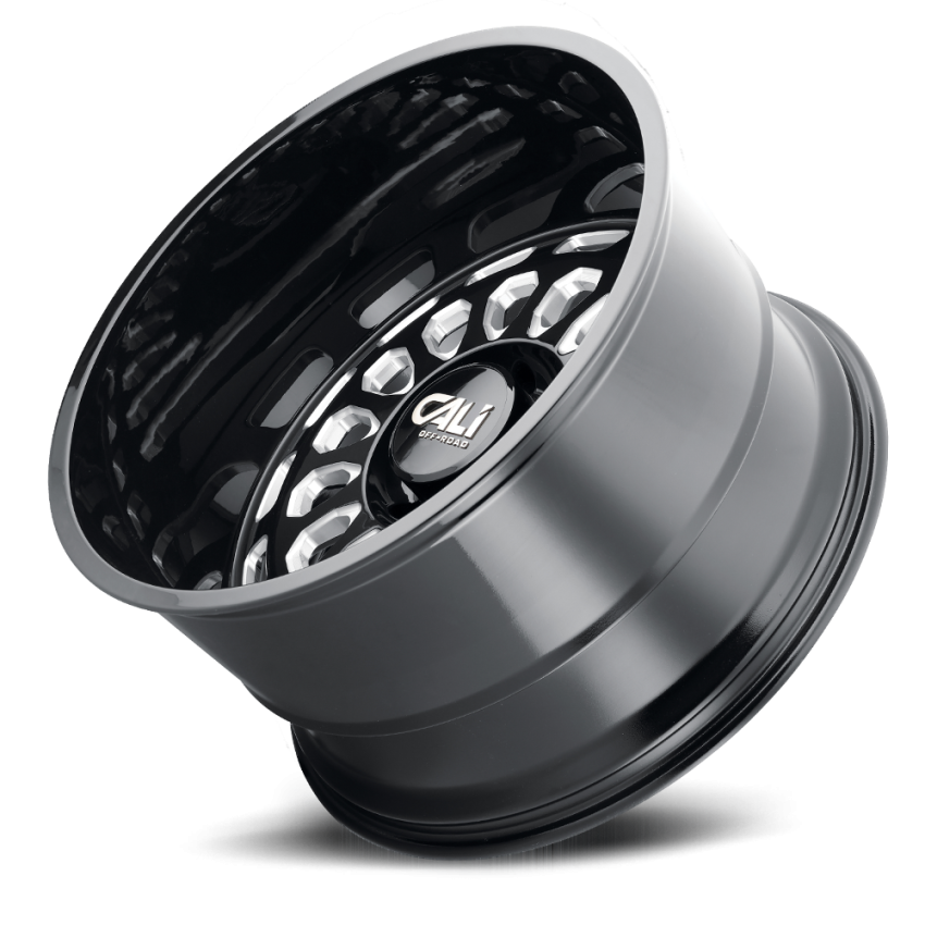 Cast Aluminum Wheels Paradox 9113 GB 20x12 Milled Spokes Gloss Black 6 On 139.7 Bolt Pattern -51 Offset Cali Offroad Wheels