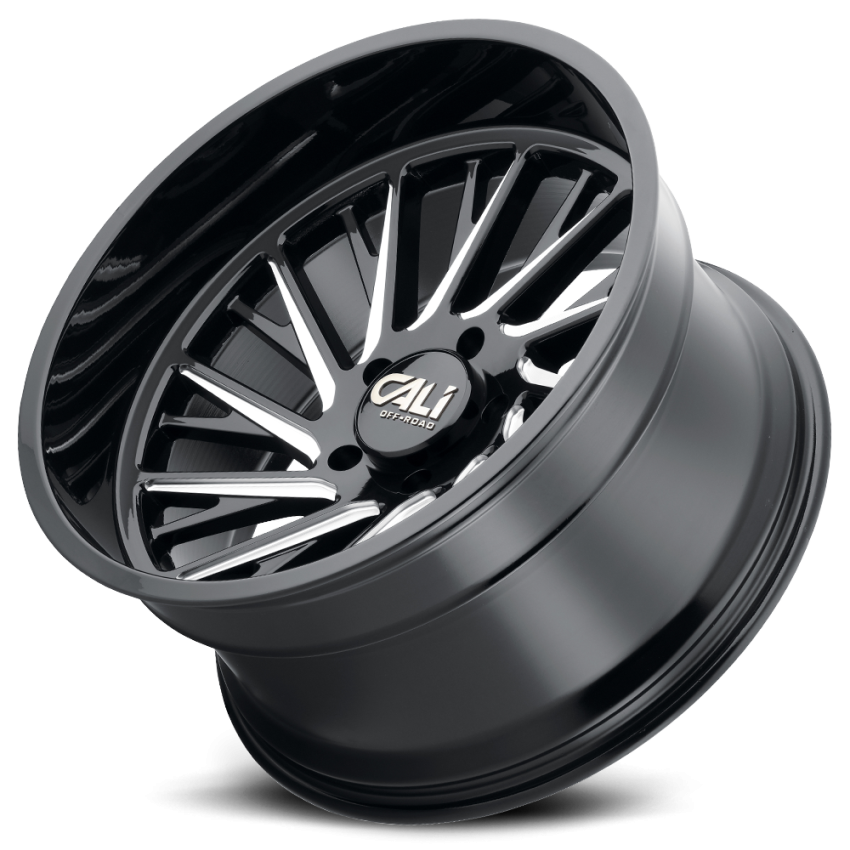 Cast Aluminum Wheels Purge 9114 GB 20x10 Milled Gloss Black 8 On 170 Bolt Pattern -25 Offset Cali Offroad Wheels