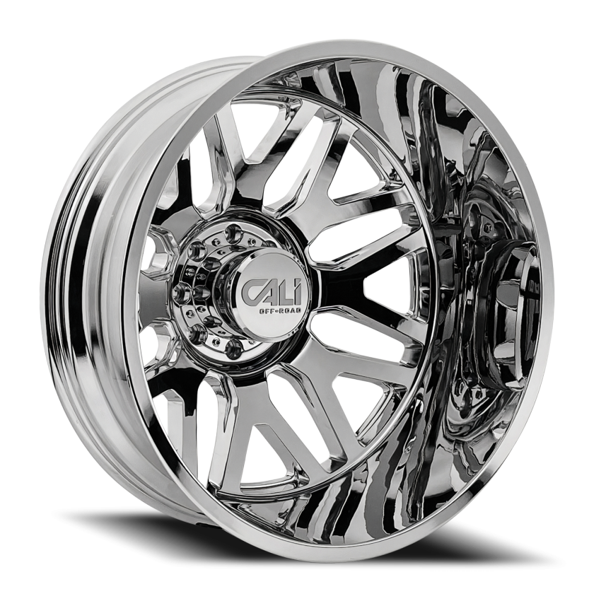 Dually Wheels Invader Dually 9115D CH 24x8.25 Chrome 8 On 200 Bolt Pattern -232 Offset Cali Offroad Wheels
