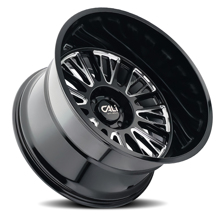 Cast Aluminum Wheels Vertex 9116 BM 26x14 Milled Gloss Black 6 On 135 Bolt Pattern -76 Offset Cali Offroad Wheels