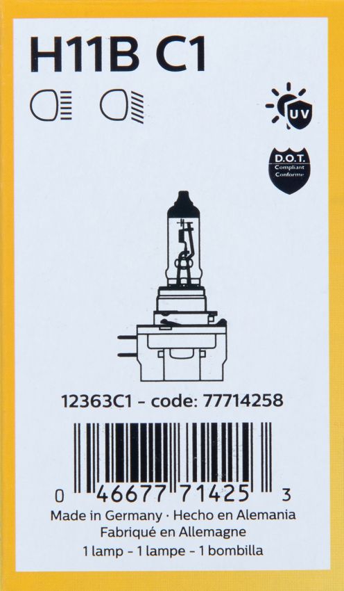Philips H11BC1 Philips Standard Headlight H11B